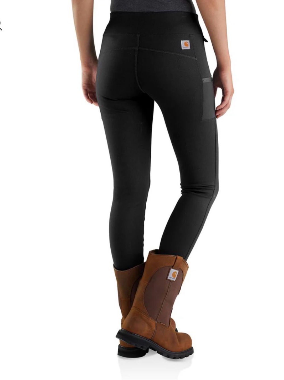 Carhartt Black Work Leggings with Utility Pocket on both sides so nice! Xl new